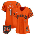 Women's Bengals Vapor Premier Limited Jersey - All Stitched - Orange, Ja'Marr Chase