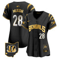 Women's Bengals Vapor Premier Limited Jersey - All Stitched - Black Gold, Joe Mixon