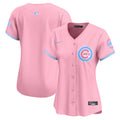 Women's Chicago Cubs Bubblegum Pink Vapor Premier Limited Jersey - All Stitched - Pink, Team