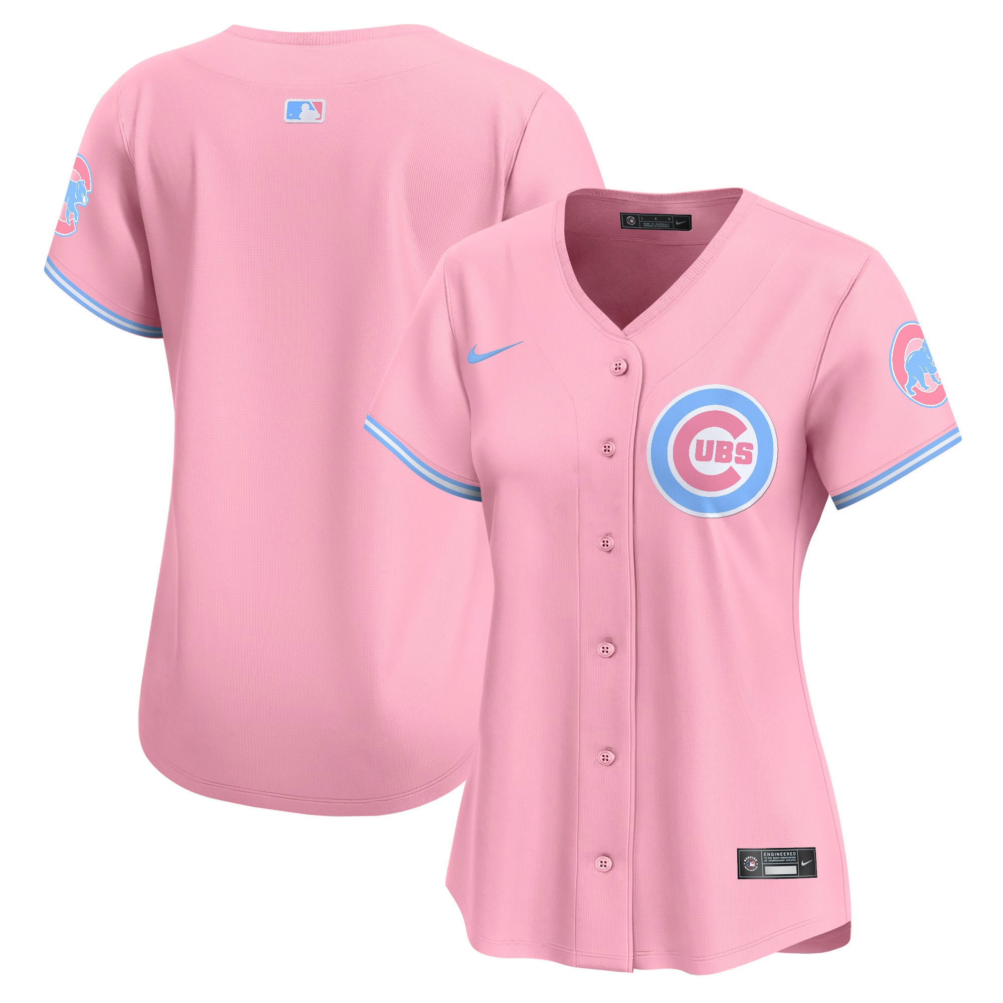 Women's Chicago Cubs Bubblegum Pink Vapor Premier Limited Jersey - All Stitched - Pink, Team