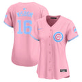 Women's Chicago Cubs Bubblegum Pink Vapor Premier Limited Jersey - All Stitched - Pink, Patrick Wisdom
