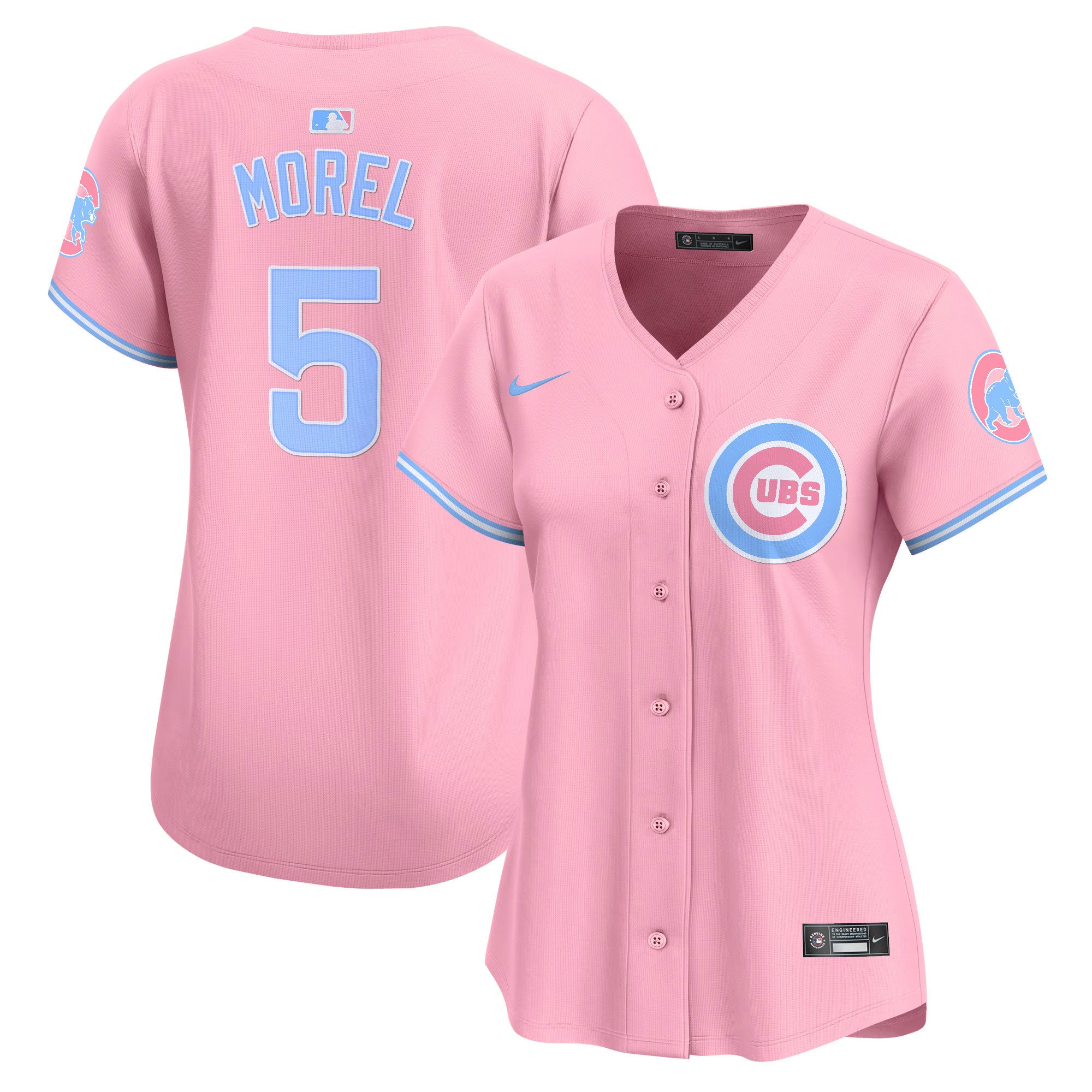 Women's Chicago Cubs Bubblegum Pink Vapor Premier Limited Jersey - All Stitched - Pink, Christopher Morel