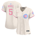Women's Chicago Cubs Bubblegum Pink Vapor Premier Limited Jersey - All Stitched - Cream, Christopher Morel