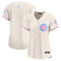Women's Chicago Cubs Bubblegum Pink Vapor Premier Limited Jersey - All Stitched - Cream, Team