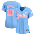 Women's Chiefs Bubblegum Pink Vapor Premier Limited Jersey - All Stitched - Light Blue, Isiah Pacheco