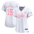 Women's Chiefs Bubblegum Pink Vapor Premier Limited Jersey - All Stitched - White, Patrick Mahomes