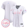 Women's Chiefs Taylor Swift Bubblegum Pink Vapor Premier Limited Jersey - All Stitched - Pinstripe, Team