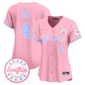 Women's Chiefs Taylor Swift Bubblegum Pink Vapor Premier Limited Jersey - All Stitched - Pink, Rashee Rice