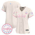 Women's Chiefs Taylor Swift Bubblegum Pink Vapor Premier Limited Jersey - All Stitched - Cream, Team