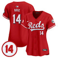 Women's Cincinnati Reds Pete Rose Patch Vapor Premier Limited Jersey - All Stitched - Red, Pete Rose