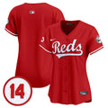 Women's Cincinnati Reds Pete Rose Patch Vapor Premier Limited Jersey - All Stitched - Red, Team