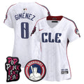 Women's Cleveland Guardians MGK Vapor Premier Limited Jersey - All Stitched - White, Andres Gimenez