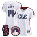 Women's Cleveland Guardians MGK Vapor Premier Limited Jersey - All Stitched - White, Larry Doby