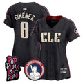 Women's Cleveland Guardians MGK Vapor Premier Limited Jersey - All Stitched - Black, Andres Gimenez