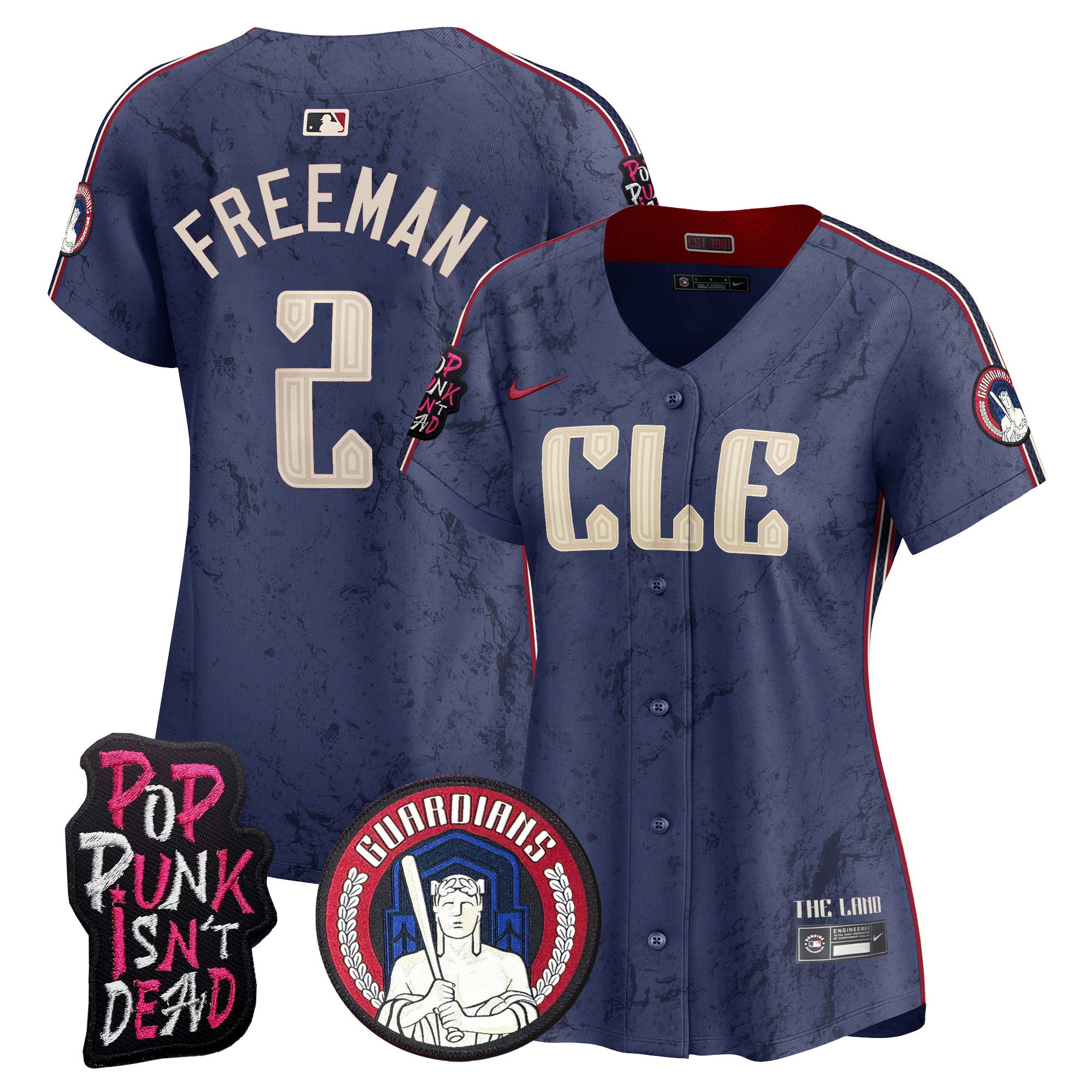 Women's Cleveland Guardians MGK Vapor Premier Limited Jersey - All Stitched - City Connect, Tyler Freeman