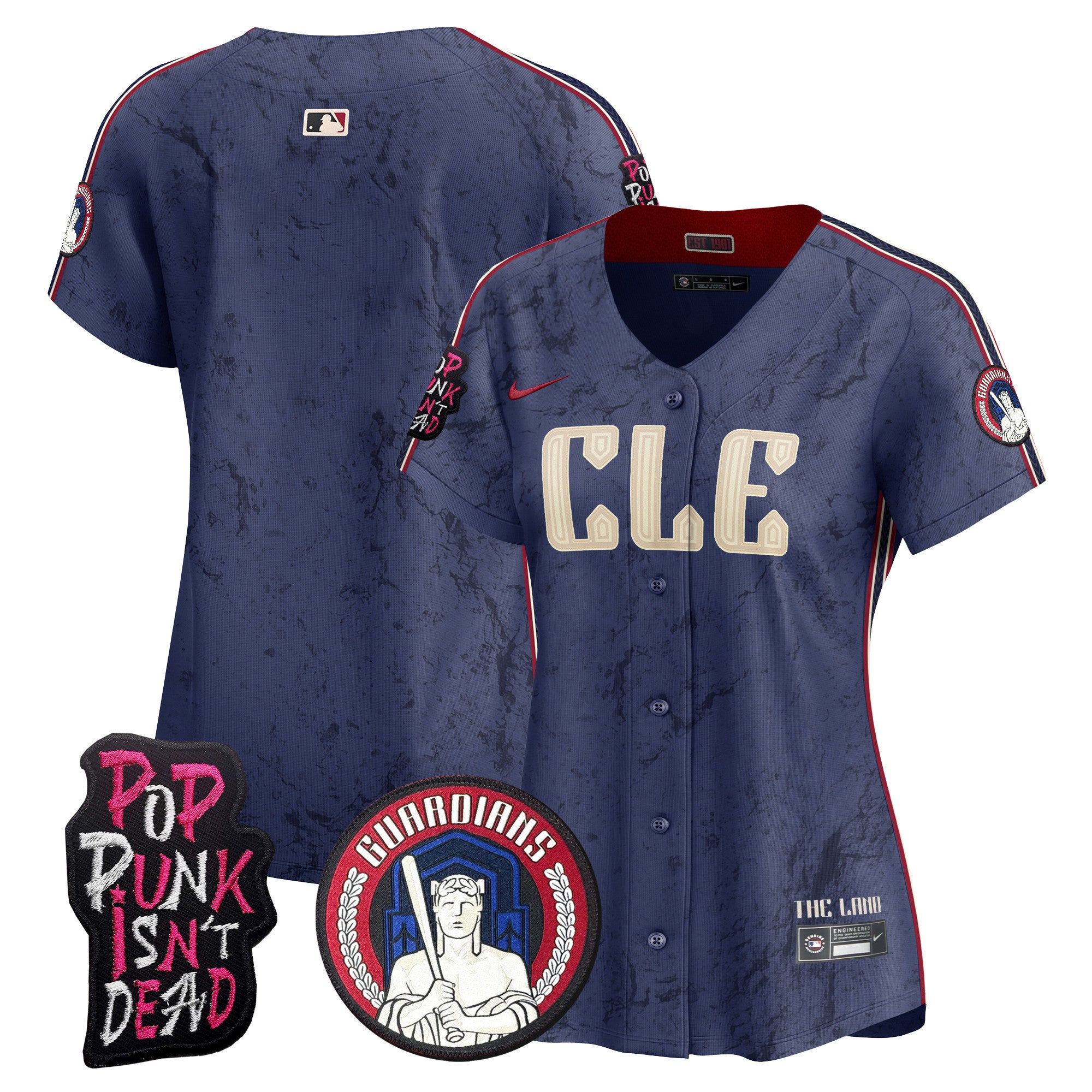 Women's Cleveland Guardians MGK Vapor Premier Limited Jersey - All Stitched - City Connect, Team