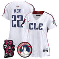 Women's Cleveland Guardians MGK Vapor Premier Limited Jersey - All Stitched - White, MGK