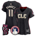 Women's Cleveland Guardians MGK Vapor Premier Limited Jersey - All Stitched - Black, José Ramírez