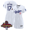 Women's Dodgers 2024 World Series Champions Patch Baseball Dress - All Stitched