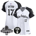 Women's Dodgers 2025 LA Gothic Style Vapor Premier Limited Jersey - All Stitched - Alternate, Shohei Ohtani