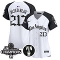 Women's Dodgers 2025 LA Gothic Style Vapor Premier Limited Jersey - All Stitched - Alternate, Bleed Blue 213