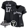 Women's Dodgers 2025 LA Gothic Style Vapor Premier Limited Jersey - All Stitched
