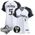Women's Dodgers 2025 World Series Vapor Premier Limited Jersey - LA Gothic Edition - All Stitched - Alternate, Freddie Freeman