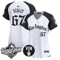 Women's Dodgers 2025 World Series Vapor Premier Limited Jersey - LA Gothic Edition - All Stitched - Alternate, Vin Scully