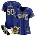 Women's Dodgers Armed Forces Day Vapor Premier Limited Jersey - All Stitched - Royal, Mookie Betts
