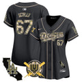 Women's Dodgers Armed Forces Day Vapor Premier Limited Jersey - All Stitched - Black, Vin Scully