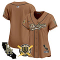 Women's Dodgers Armed Forces Day Vapor Premier Limited Jersey - All Stitched - Brown, Team