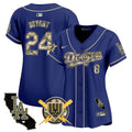 Women's Dodgers Armed Forces Day Vapor Premier Limited Jersey - All Stitched - Royal, Kobe Bryant