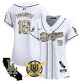 Women's Dodgers Armed Forces Day Vapor Premier Limited Jersey - All Stitched - White, Yamamoto