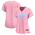 Women's Dodgers Bubblegum Pink Vapor Premier Limited Jersey - All Stitched - Pink, Team