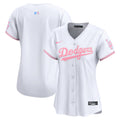 Women's Dodgers Bubblegum Pink Vapor Premier Limited Jersey - All Stitched - White, Team