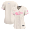 Women's Dodgers Bubblegum Pink Vapor Premier Limited Jersey - All Stitched - Cream, Team