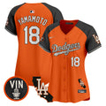 Women's Dodgers Halloween Vapor Premier Limited Jersey - All Stitched - Alternate, Yamamoto