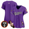 Women's Dodgers Halloween Vapor Premier Limited Jersey - All Stitched - Purple, Team