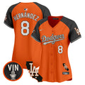 Women's Dodgers Halloween Vapor Premier Limited Jersey - All Stitched - Alternate, Kike Hernandez