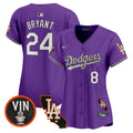 Women's Dodgers Halloween Vapor Premier Limited Jersey - All Stitched - Purple, Kobe Bryant
