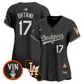 Women's Dodgers Halloween Vapor Premier Limited Jersey - All Stitched - Black, Shohei Ohtani