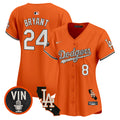 Women's Dodgers Halloween Vapor Premier Limited Jersey - All Stitched - Orange, Kobe Bryant