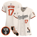 Women's Dodgers Halloween Vapor Premier Limited Jersey - All Stitched - Cream, Shohei Ohtani