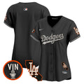 Women's Dodgers Halloween Vapor Premier Limited Jersey - All Stitched - Black, Team