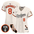 Women's Dodgers Halloween Vapor Premier Limited Jersey - All Stitched - Cream, Kike Hernandez