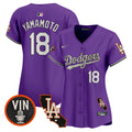 Women's Dodgers Halloween Vapor Premier Limited Jersey - All Stitched - Purple, Yamamoto