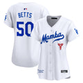 Men's Dodgers 2024 World Series Champions Gold Trim Vapor Premier Limited Jersey V3 - All Stitched - White, Freddie Freeman