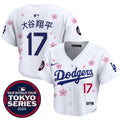 Women's Dodgers Tokyo Series 2025 Crop Top Baseball Jersey - Stitched