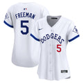 Women's Dodgers Tribute Vapor Premier Limited Jersey - All Stitched - White, Freddie Freeman