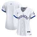 Women's Dodgers Tribute Vapor Premier Limited Jersey - All Stitched - White, Team